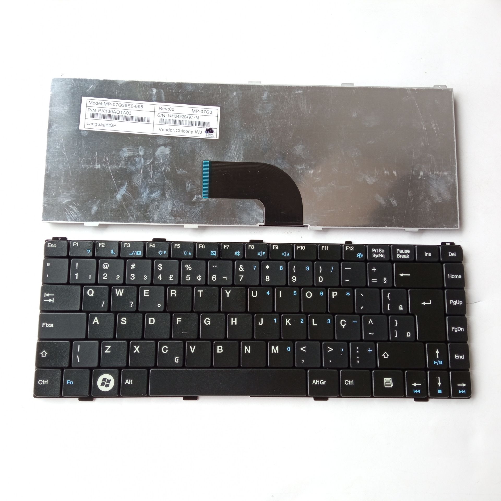 Picture of New Replacement Laptop Keyboard For BENQ S43/HCL L52/S46/i1000/i1030 BLACK (OEM) BR Layout